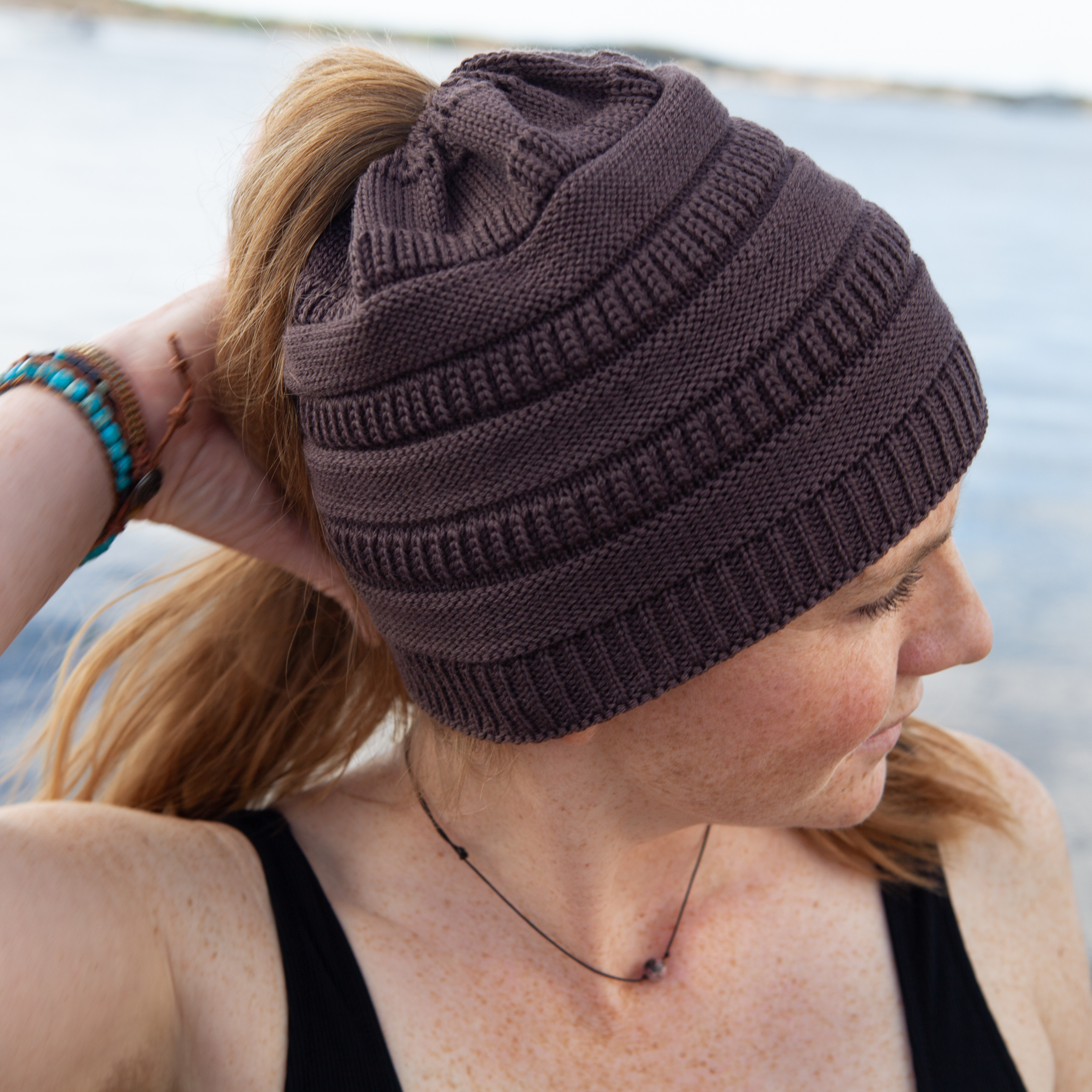 Beanie Hairdue - Brown - One-size gallery