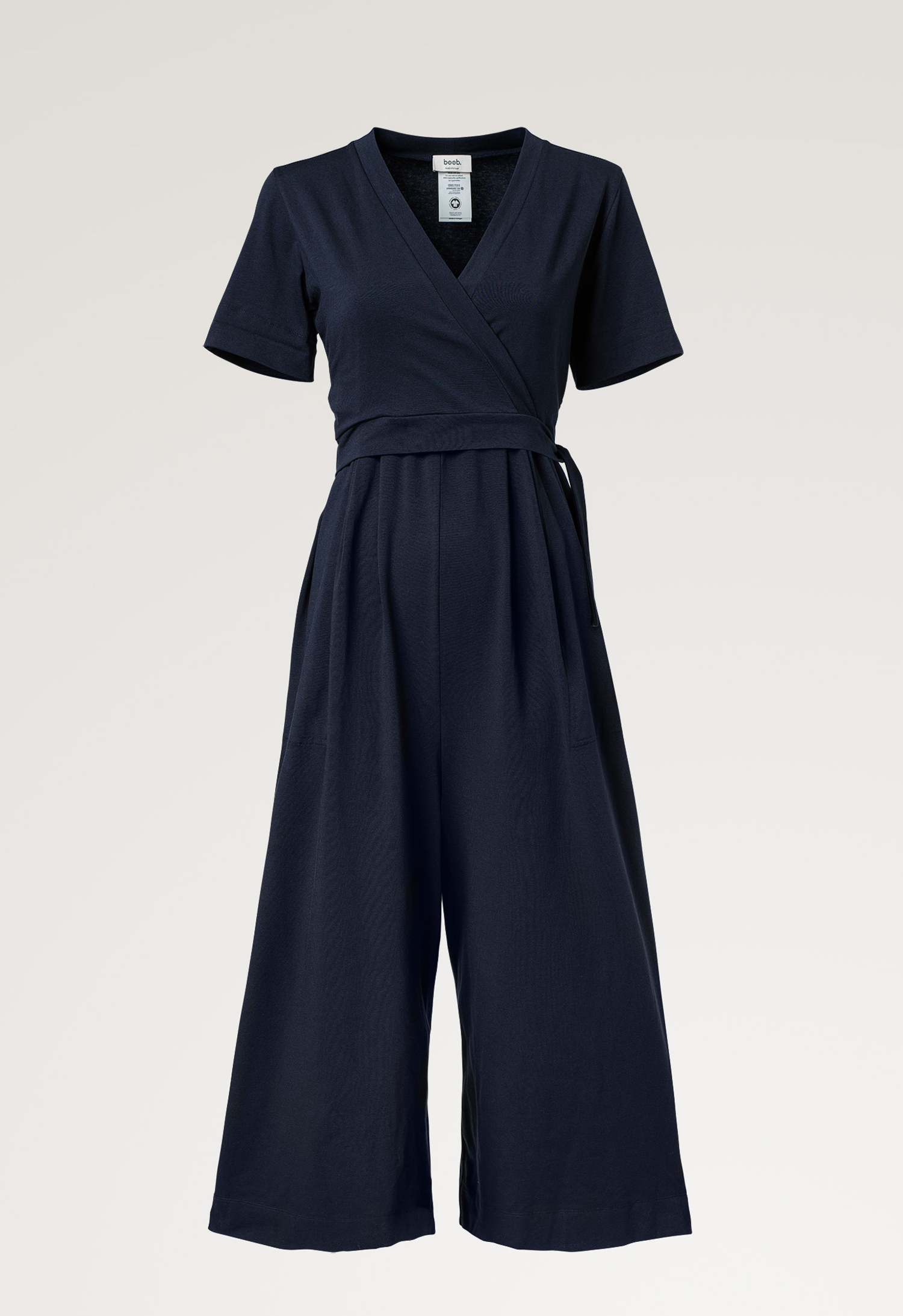 Maternity jumpsuit with nursing access - Midnight Blue gallery