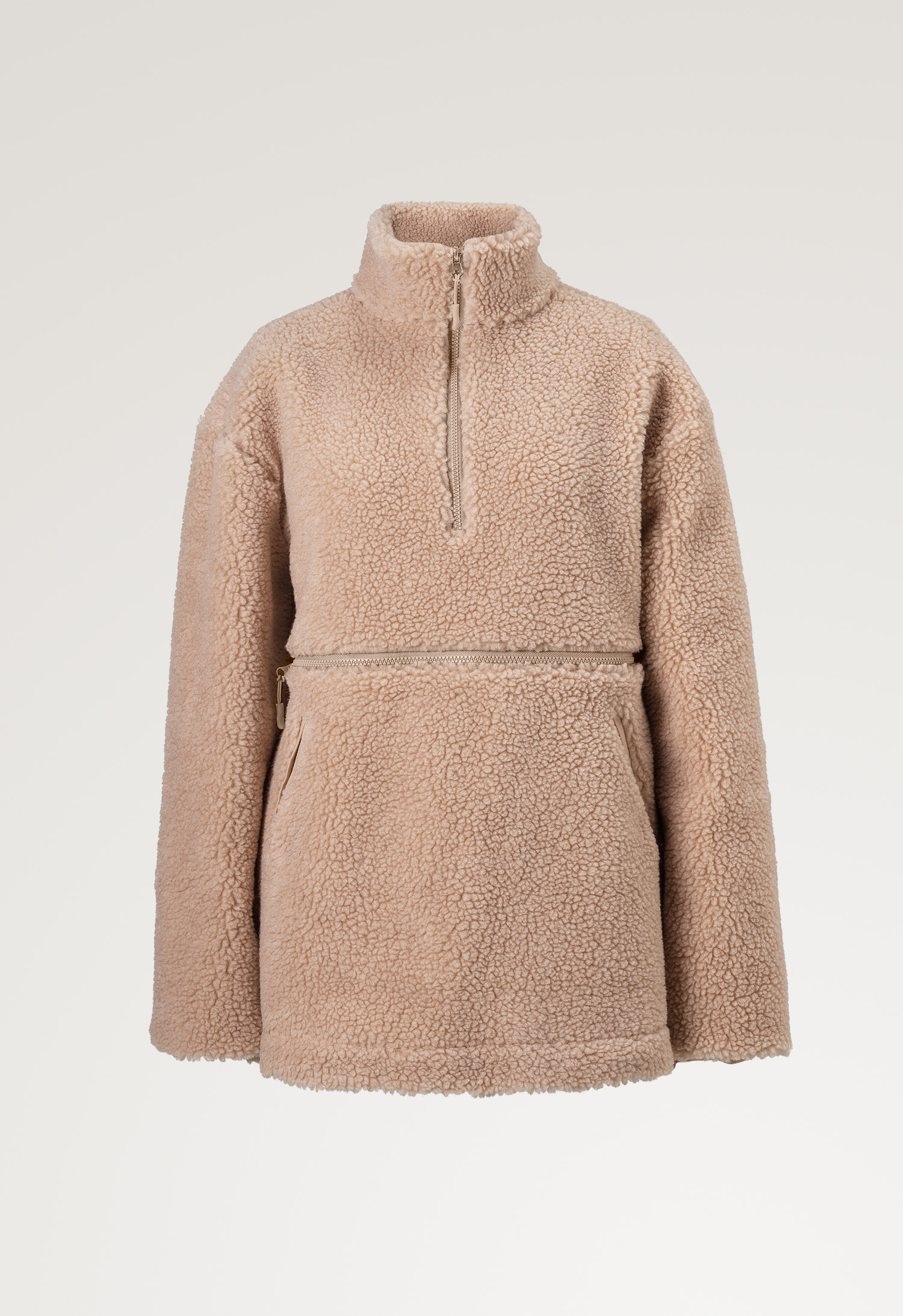 Pile fleece sweater - Beige gallery