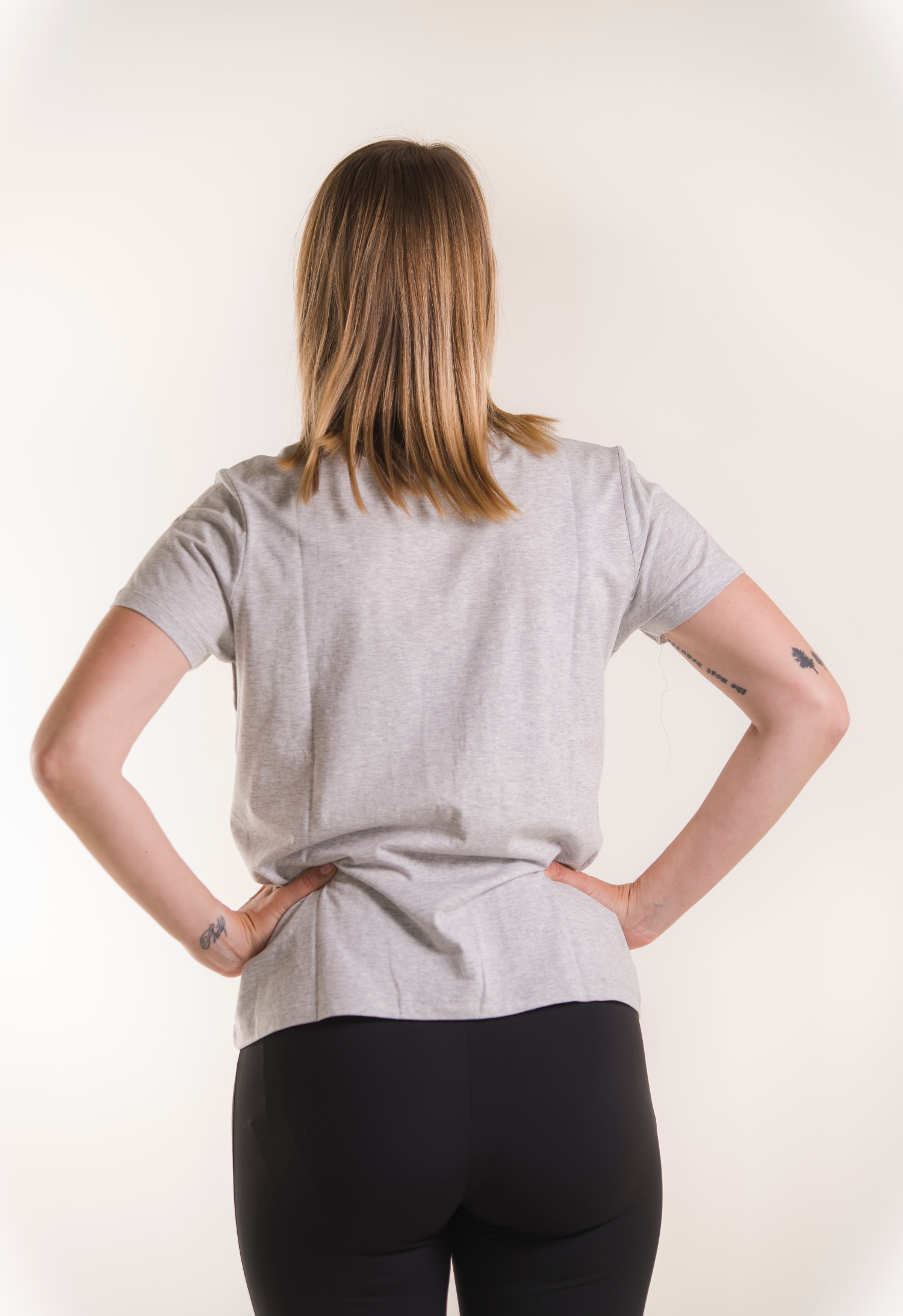 Maternity t-shirt with nursing access - Grey Melange gallery